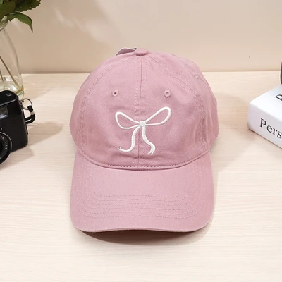 Gambar Ataru Topi Baseball Bow Embroider - Pink