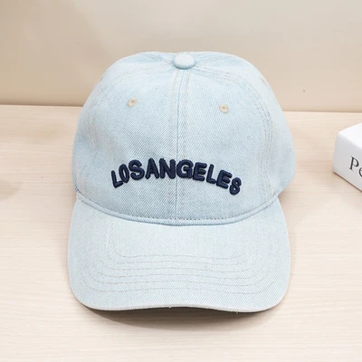 Gambar Ataru Topi Baseball Los Angeles - Biru Denim