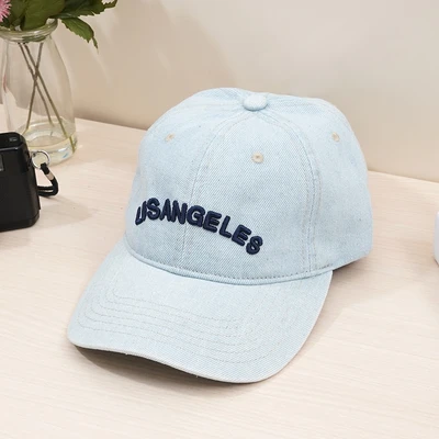 Gambar Ataru Topi Baseball Los Angeles - Biru Denim
