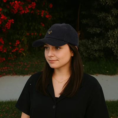 Gambar Ataru Topi Baseball Bow - Hitam/Gold