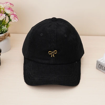 Gambar Ataru Topi Baseball Bow - Hitam/Gold