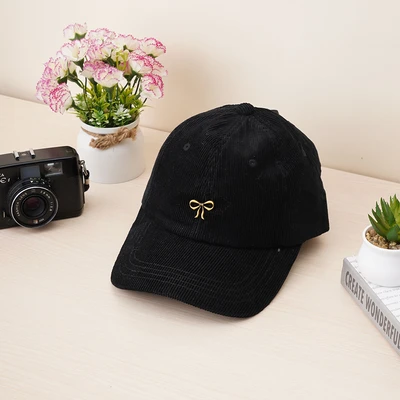Gambar Ataru Topi Baseball Bow - Hitam/Gold