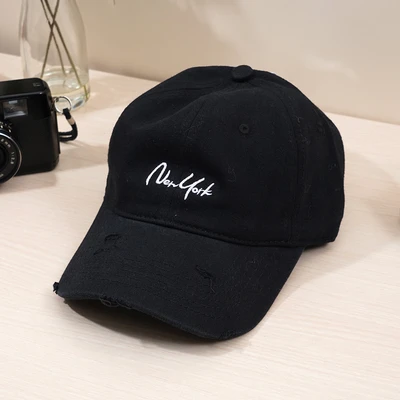 Gambar Ataru Topi Baseball New York Script - Hitam