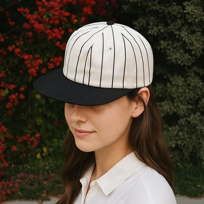 Gambar Ataru Topi Baseball Stripes - Biru Navy