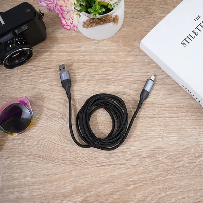 Gambar Ataru Kabel Charger USB-C 4-in-1 2 Meter - Abu-Abu