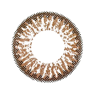 Gambar Freshkon -2.5 Softlens Alurring Eyes Daily Winsome - Cokelat
