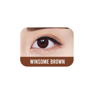 Gambar Freshkon -2.5 Softlens Alurring Eyes Daily Winsome - Cokelat