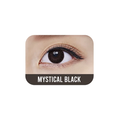 Gambar Freshkon -4.0 Softlens Alluring Eyes Monthly Mystical - Hitam
