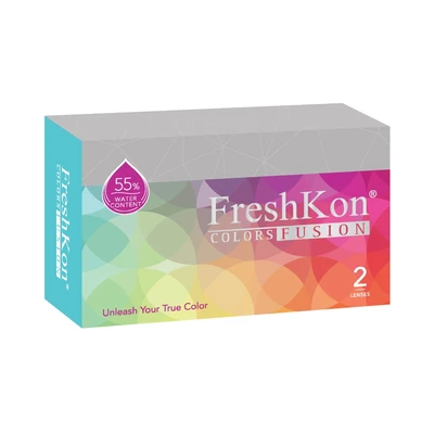 Gambar Freshkon -2.0 Softlens Colours Fusion Monthly Shimmering - Abu-Abu