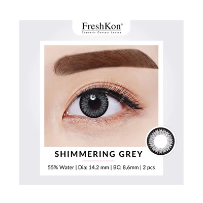 Gambar Freshkon -2.0 Softlens Colours Fusion Monthly Shimmering - Abu-Abu