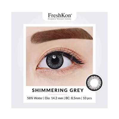 Gambar Freshkon -3.5 Softlens Colours Fusion Daily Shimmering - Abu-Abu
