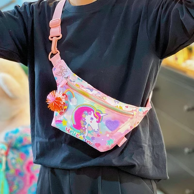Gambar Kiddy Star Tas Pinggang Anak Unicorn - Pink