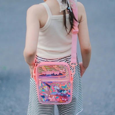 Gambar Kiddy Star Tas Selempang Anak - Pink Muda