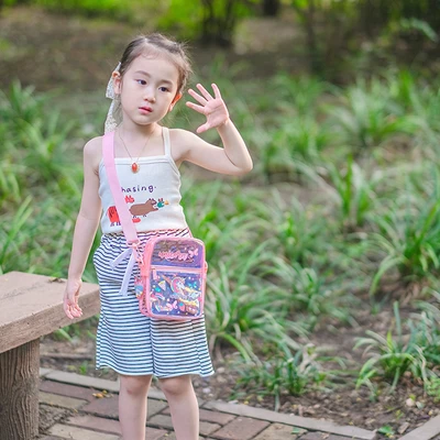 Gambar Kiddy Star Tas Selempang Anak - Pink Muda