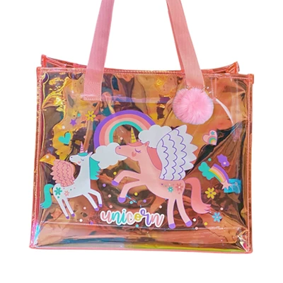 Gambar Kiddy Star Tote Bag Anak Unicorn - Pink