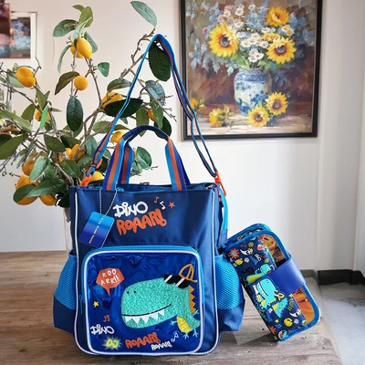 Gambar Kiddy Star Tote Bag Anak Dino - Biru