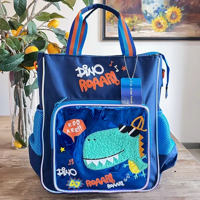 Gambar Kiddy Star Tote Bag Anak Dino - Biru