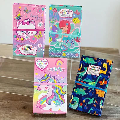 Gambar Kiddy Star Set Buku Mewarnai Mermaid - Mix