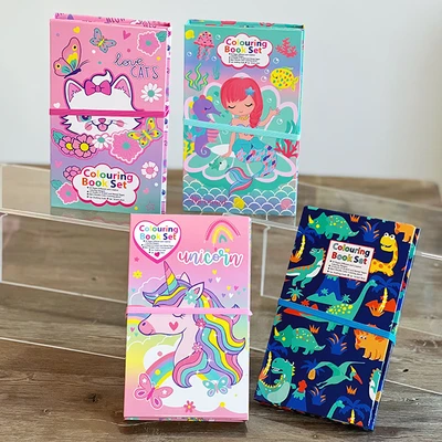 Gambar Kiddy Star Set Buku Mewarnai Unicorn