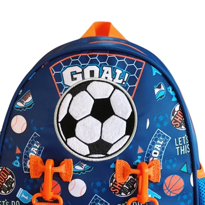 Gambar Kiddy Star Tas Ransel Anak Soccer Small - Biru