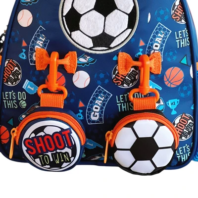 Gambar Kiddy Star Tas Ransel Anak Soccer Small - Biru