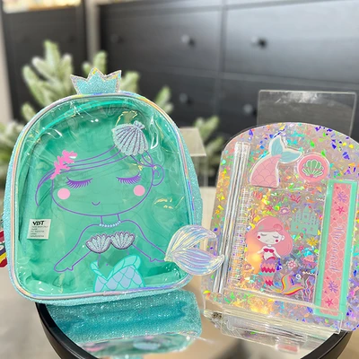 Gambar Kiddy Star Tas Ransel Anak & Set Alat Tulis - Hijau