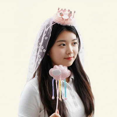 Gambar Ataru Set Bando & Tongkat Peri Crown Cloud Random