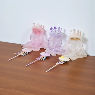 Gambar Ataru Set Bando & Tongkat Peri Crown Cloud Random