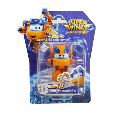 Gambar Alpha Group Robot Superwings Transform A Bots Marty - Oranye