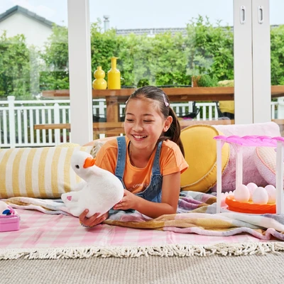 Gambar Zuru Set Boneka Pets Alive Mama Duck & Baby - Putih