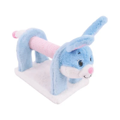 Gambar M-Pets Mascarade Mainan Garukan Kucing Bunny - Biru