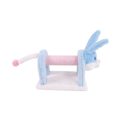 Gambar M-Pets Mascarade Mainan Garukan Kucing Bunny - Biru