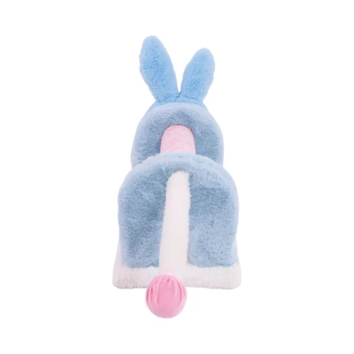 Gambar M-Pets Mascarade Mainan Garukan Kucing Bunny - Biru