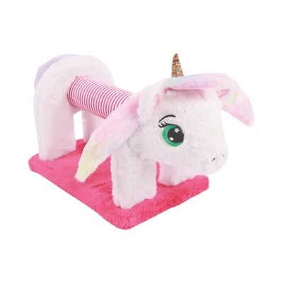 Gambar M-Pets Mascarade Mainan Garukan Kucing Unicorn - Pink