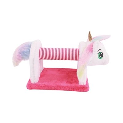 Gambar M-Pets Mascarade Mainan Garukan Kucing Unicorn - Pink
