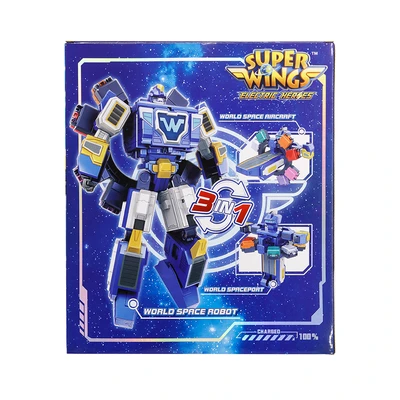Gambar Alpha Group Robot Superwings Transforming World Space - Biru
