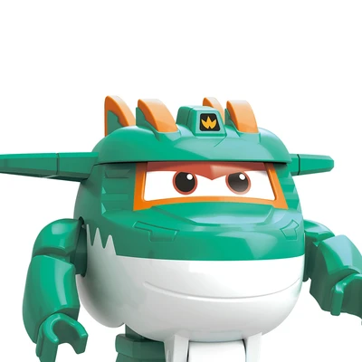 Gambar Alpha Group Superwings Blocks Transform Tino Medium - Hijau