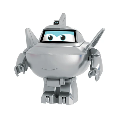 Gambar Alpha Group Superwings Blocks Transform Traver Medium - Abu-abu