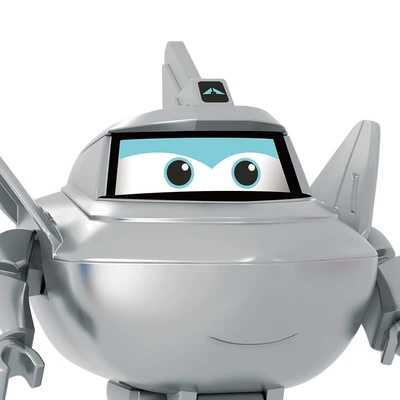 Gambar Alpha Group Superwings Blocks Transform Traver Medium - Abu-abu