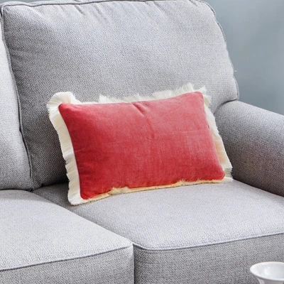 Gambar Informa Vibrant Positivity Sarung Bantal Sofa Polyester 30x50 cm - Merah Maroon