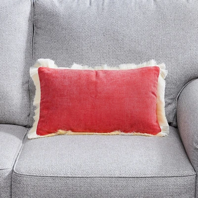 Gambar Informa Vibrant Positivity Sarung Bantal Sofa Polyester 30x50 cm - Merah Maroon