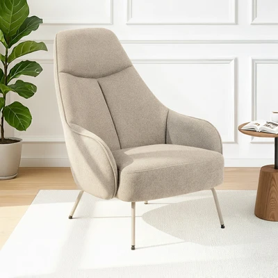 Gambar Nordia Texas Kursi Fabric Alea - Krem