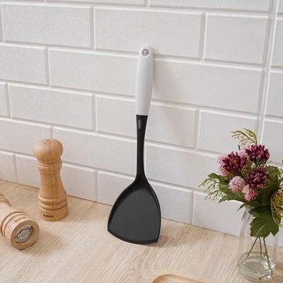 Gambar Culinart Spatula Turner Solid Nylon Tpr - Hitam/Abu-Abu