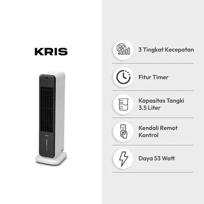Gambar Kris Air Cooler Evaporate 2.5 Liter 53 Watt - Putih