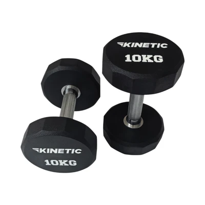 Gambar Kinetic 10 kg Dumbbell Pev Round - Hitam
