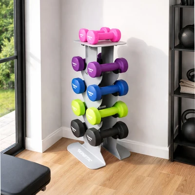 Gambar Kinetic Rak Dumbbell 5 Pair - Abu-Abu