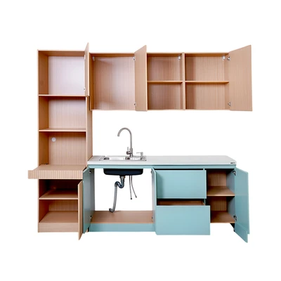 Gambar Informa Denton Kitchen Set Dengan Kabinet Tall - Hijau Sage
