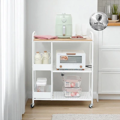 Gambar Informa Neves Troli Dapur - Putih Oak