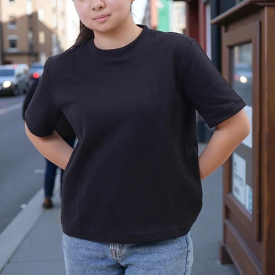 Gambar Ataru T-Shirt Wanita Basic All Size - Hitam