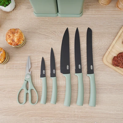 Gambar Culinart Pisau Dan Peralatan Masak Set 13 pcs - Hijau